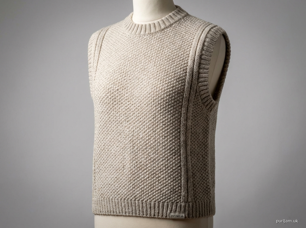 Drop Shoulder Moss Stitch Slipover