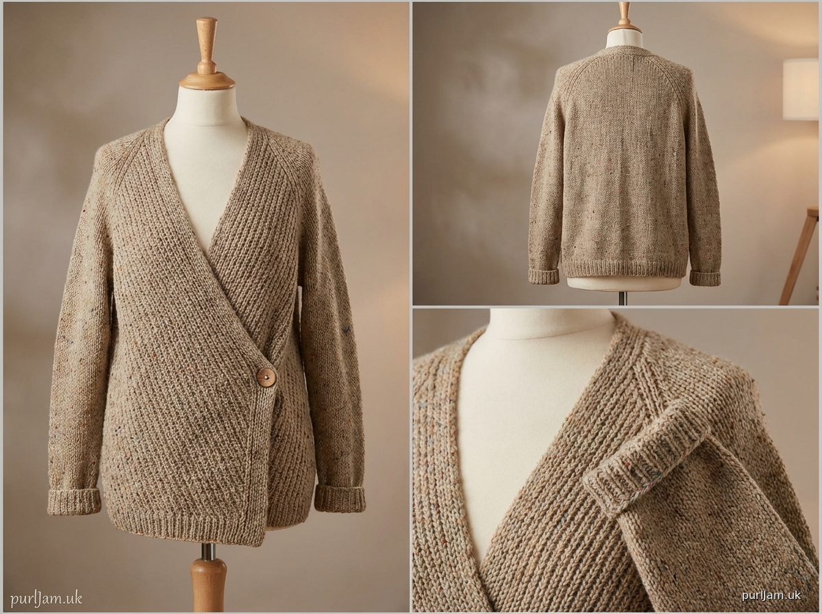Asymmetrical Wrap Cardigan