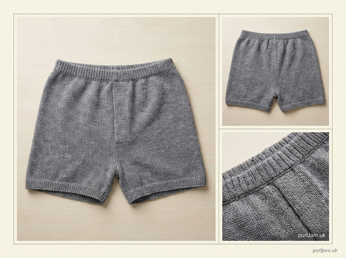 Mens Simple Knit Boxer Shorts