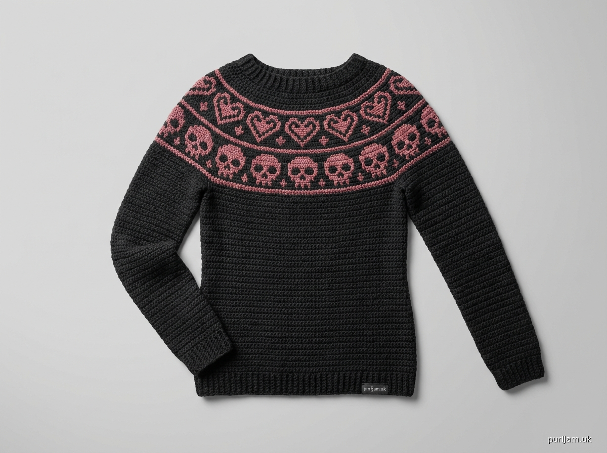 Dark Romance Yoke Sweater