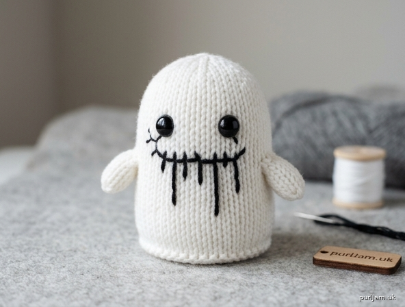 The Void Ghost Creepy Two Color Amigurumi