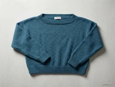 Stitch chart guide image for Boxy Cropped Drop-Shoulder Pullover