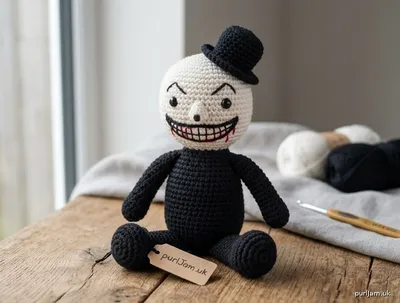 Stitch chart guide image for Art the Clown Crochet Plush (Beginner)