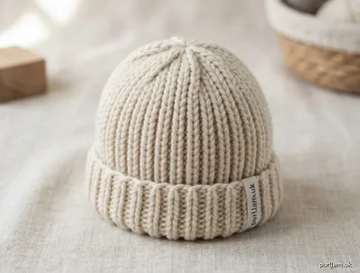 Stitch chart guide image for Quick Newborn Ribbed Beanie