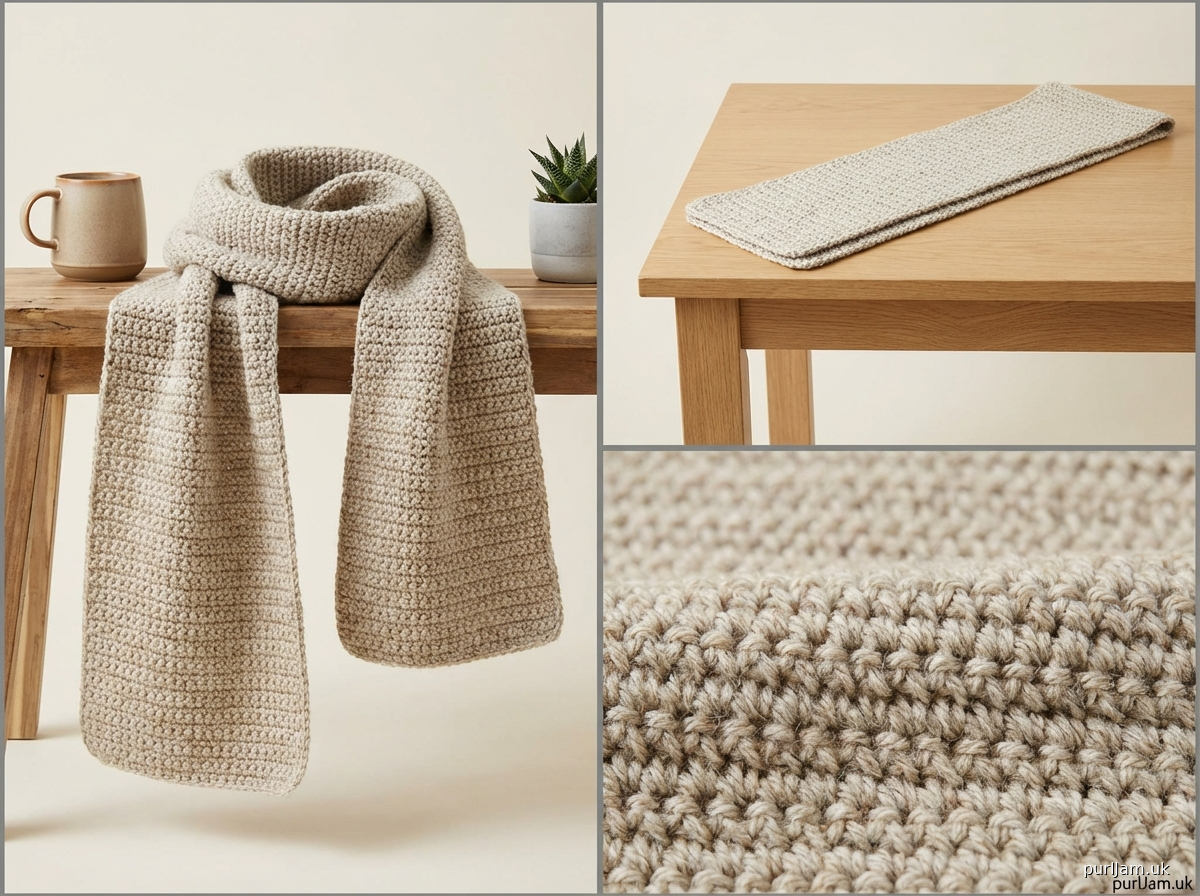 Simple Single Crochet Scarf