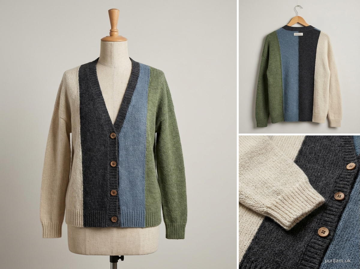 Reclaimed Yarn Raglan Cardigan