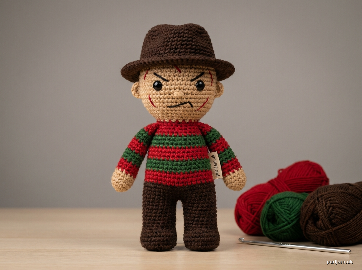Freddy Krueger Amigurumi Crochet Pattern