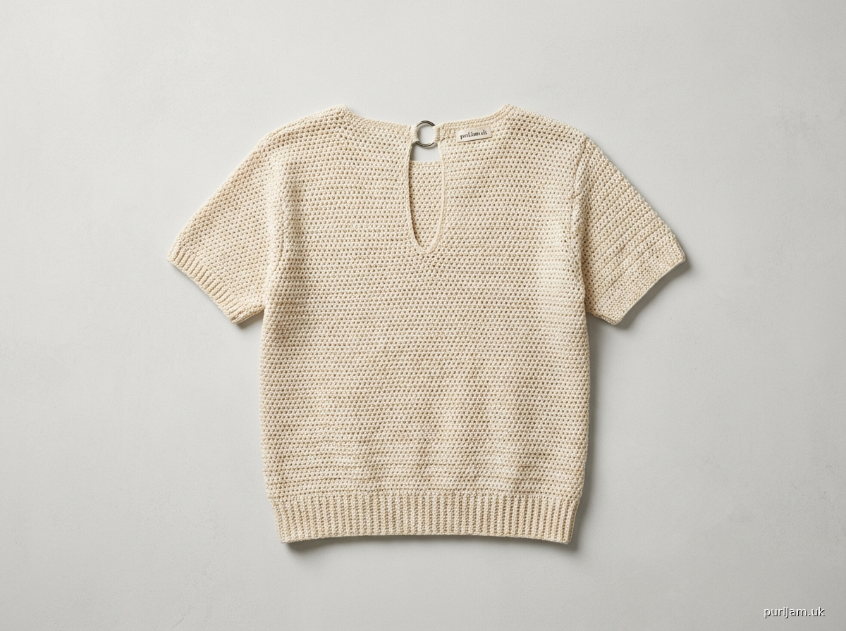 Keyhole Back Shirt Crochet Pattern