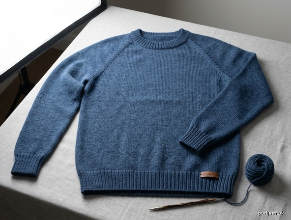 Classic Crew Neck Pullover With Set In Sleeves