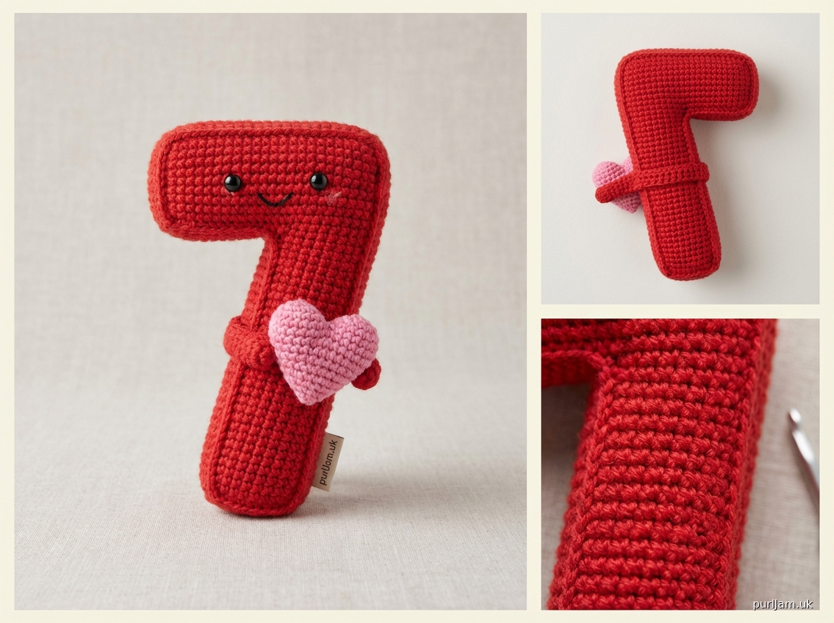 Lucky Number 7 Valentine Crochet Pattern
