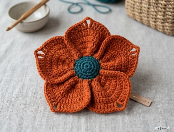 Big Petal Crochet Flower