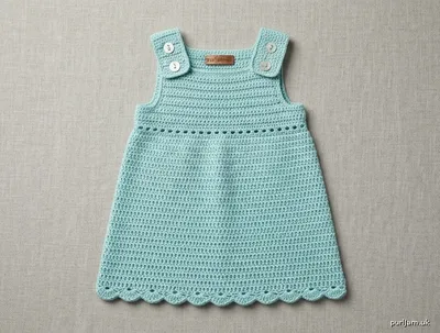 Stitch chart guide image for Baby Summer Shift Dress