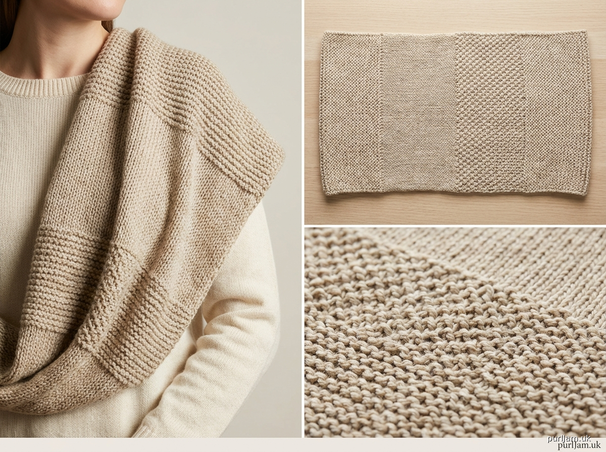 Sideways Textured Cowl