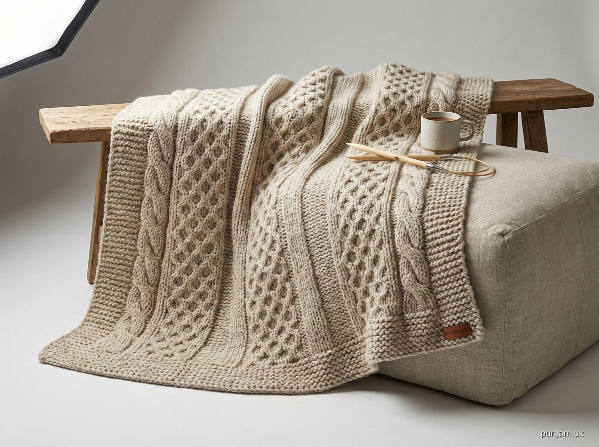 Cascading Cables Afghan