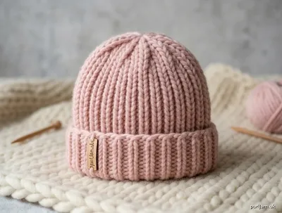 Stitch chart guide image for Quick Ribbed Newborn Hat