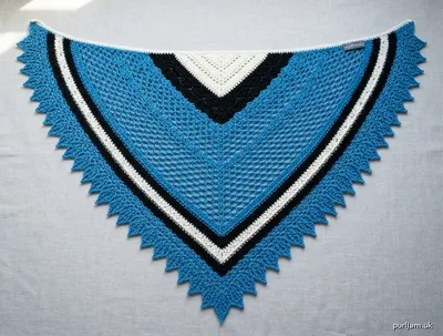 Stitch chart guide image for The Azure Jay Shawl