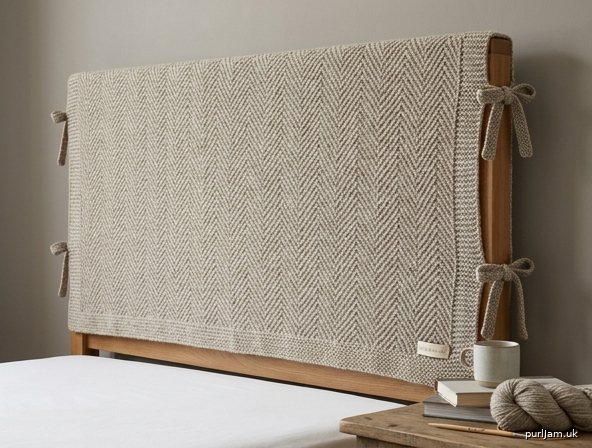 Herringbone Headboard Cover