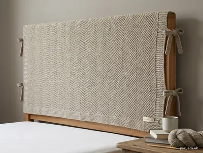 Stitch chart guide image for Herringbone Headboard Cover