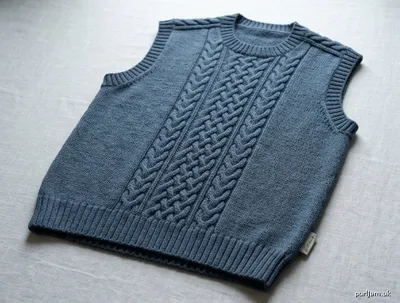 Stitch chart guide image for Mal Cabled Vest