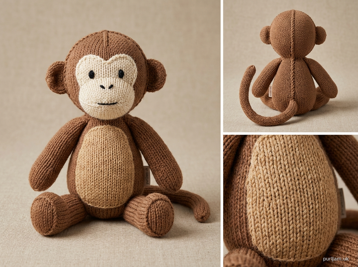 Baby Monkey Knitted Amigurumi