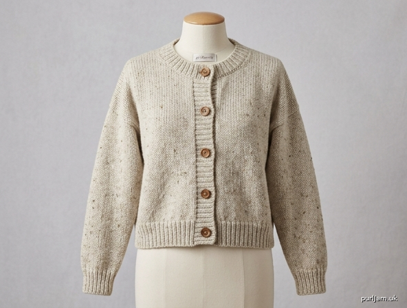Easy Cropped Drop Shoulder Cardigan