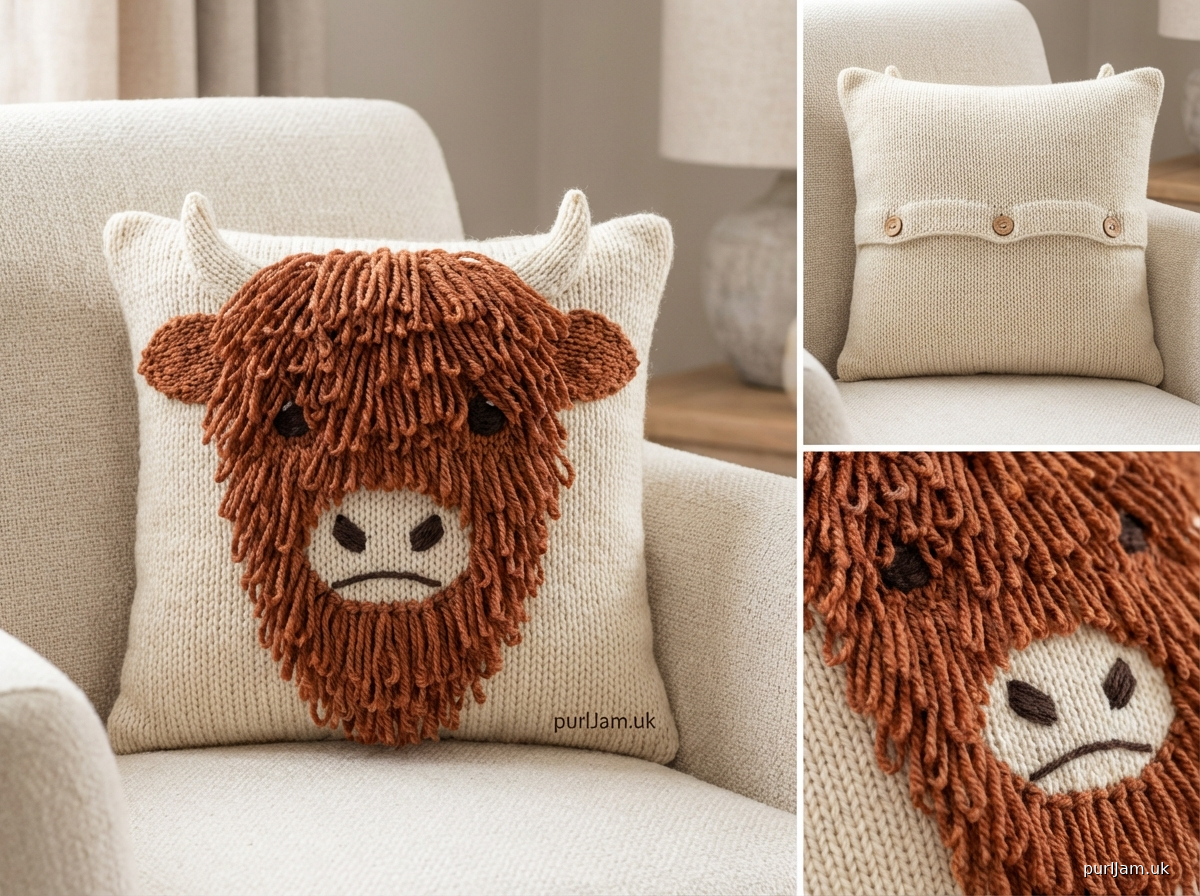 Highland Cow Pillow Cover