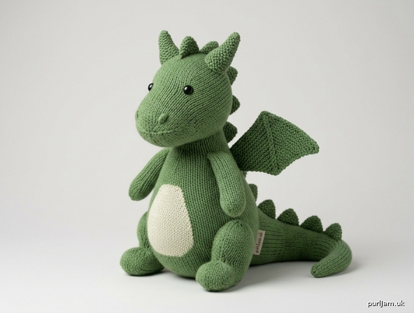 Sparkbelly The Dragon Beginner Knitted Amigurumi