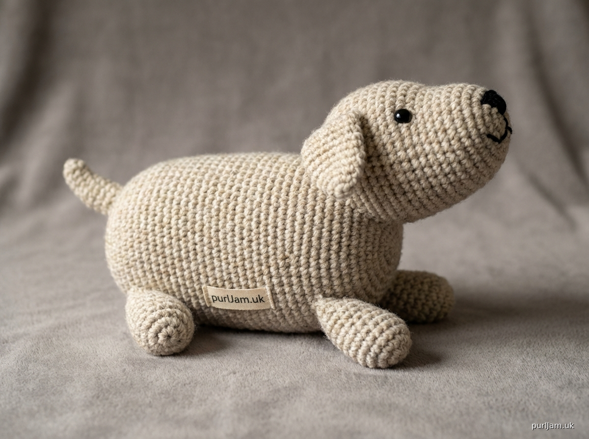 Simple Laying Dog Plush