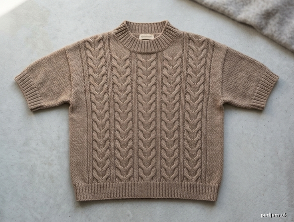 Leaf Column Drop Shoulder Pullover