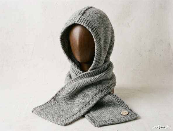 The Alpine Scoodie Bulky Hooded Scarf