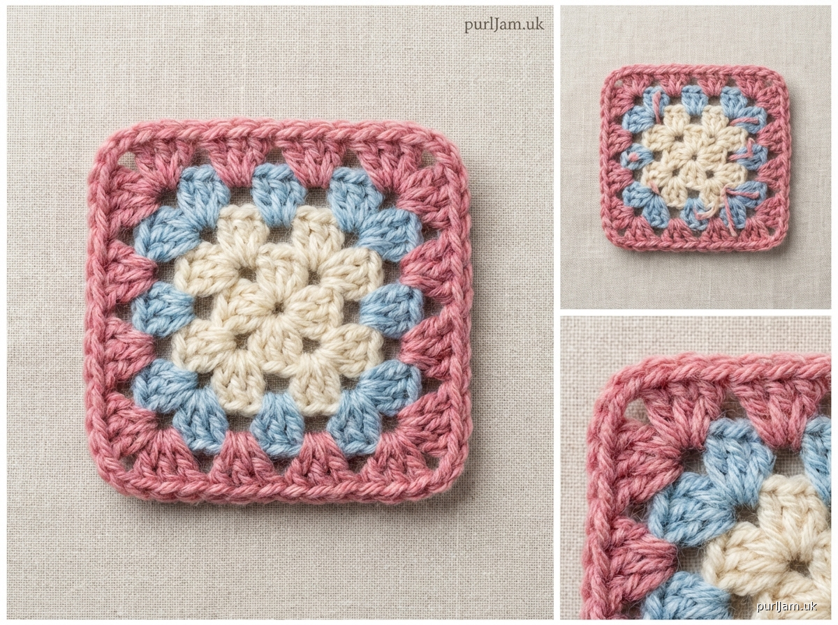 Tiny Granny Square Blanket