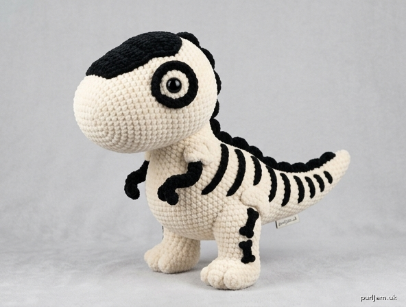 Generated preview image for Kawaii Skeleton T-Rex Plush Amigurumi