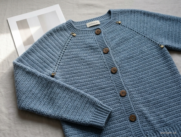 Simple Top Down Raglan Cardigan