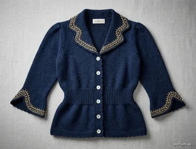 Stitch chart guide image for Starlight Evening Cardigan