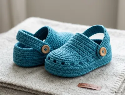 Stitch chart guide image for Beginner Baby Crocs