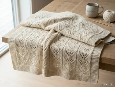 Stitch chart guide image for Magnolia Leaf Blanket — An Original Advanced Lace Interpretation