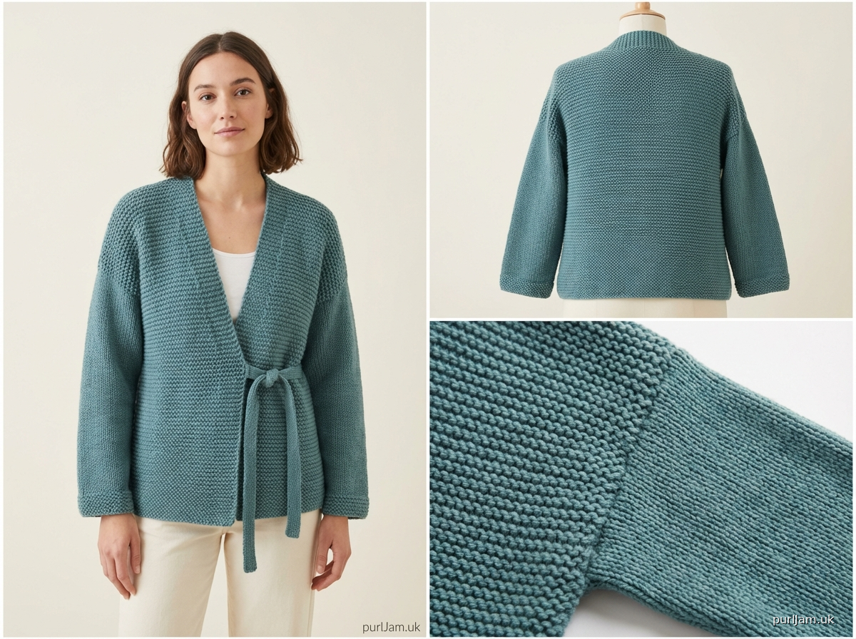 Simple Garter Kimono Jacket