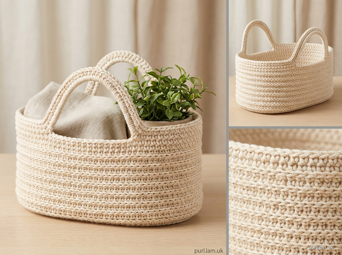 Oval Market Basket With Arched Handles