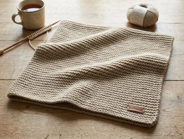 Simple Garter Stitch Baby Blanket