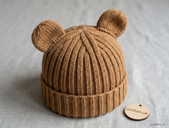 Baby Bear Ribbed Beanie