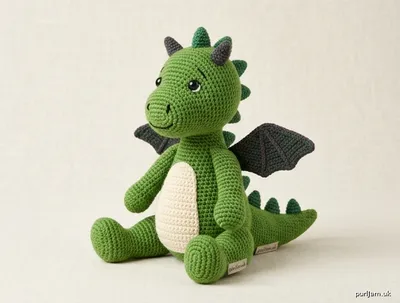 Stitch chart guide image for Amigurumi Dragon