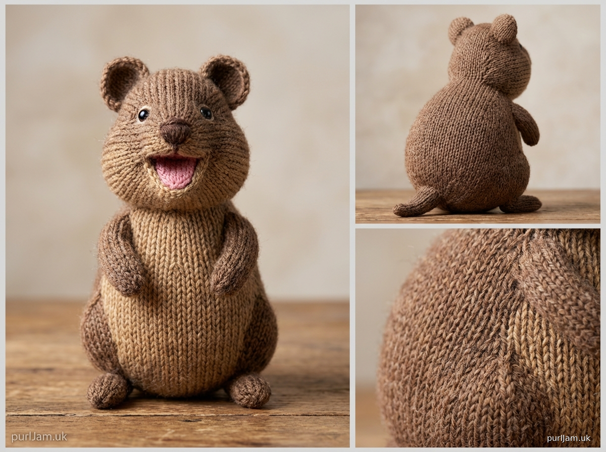 Smiling Quokka Knitting Pattern