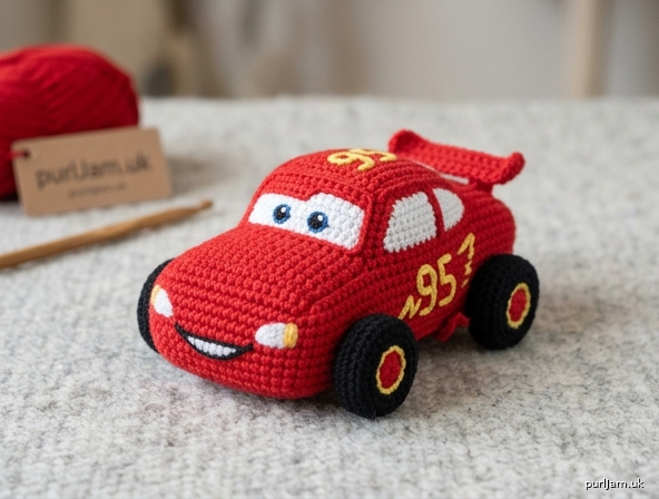 Generated preview image for Rayo McQueen (Lightning McQueen) — Small Crochet Toy