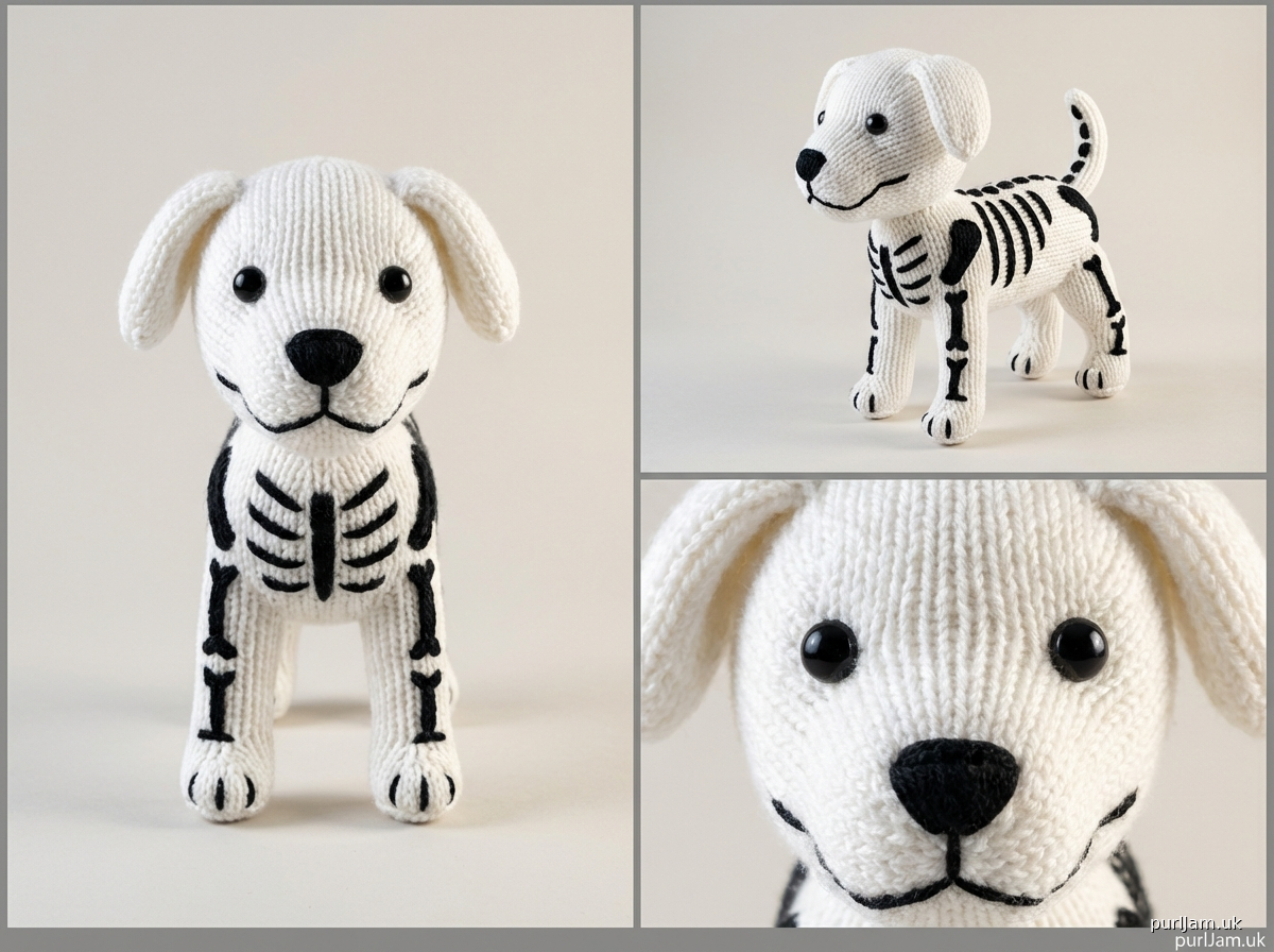 Skeleton Dog Amigurumi