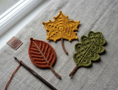 Stitch chart guide image for Folhas de Crochê