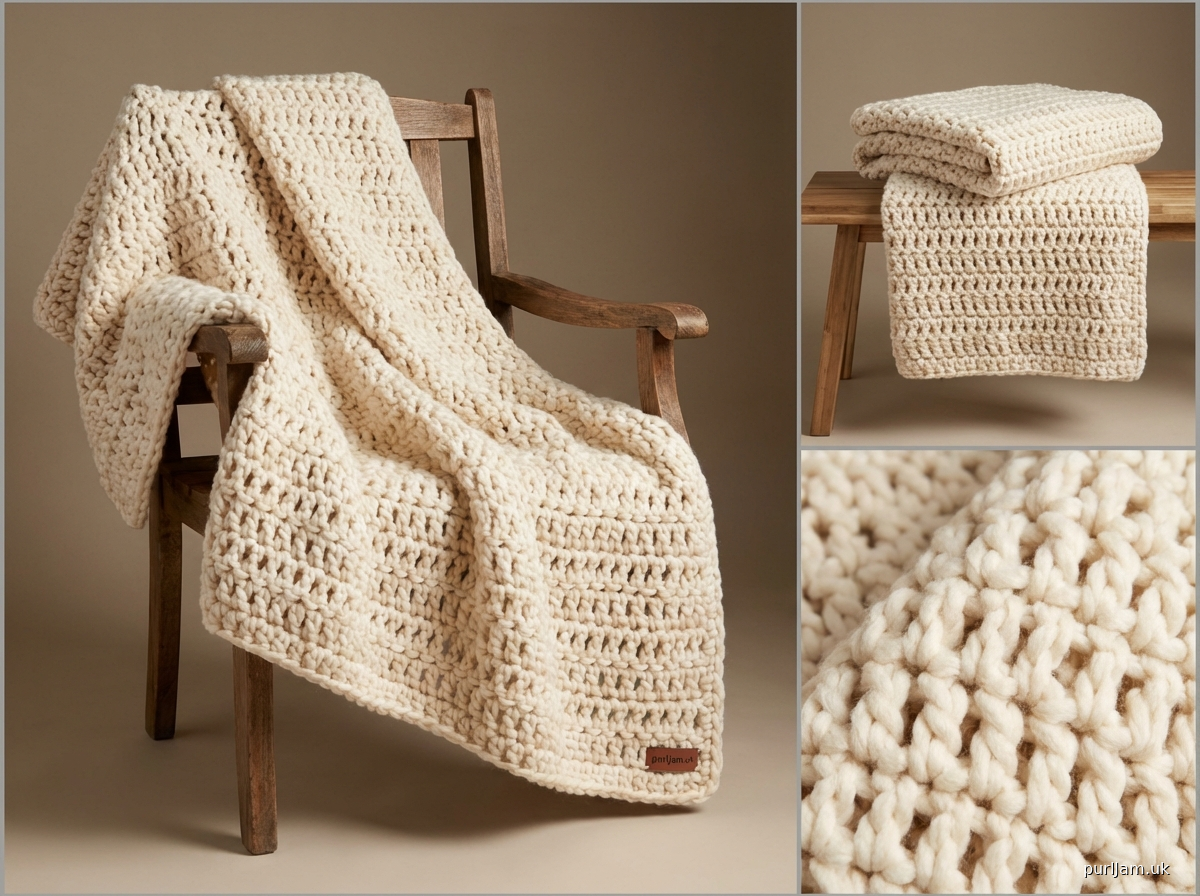 Jumbo Stitch Lap Blanket