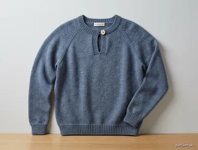 Stitch chart guide image for Keyhole Neck Raglan Pullover