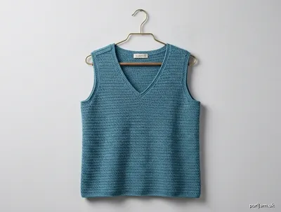 Stitch chart guide image for V-Neck Crochet Blouse