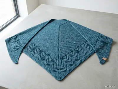 Stitch chart guide image for Arden Triangle Shawl