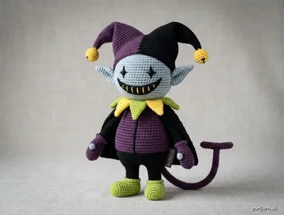 Stitch chart guide image for The Jester Sprite — Bobo da Corte Amigurumi